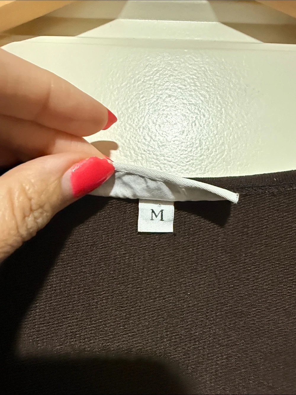 bryn Walker Long Sleeve Asymmetric Chocolate Brown Dress - Picture 3 of 9